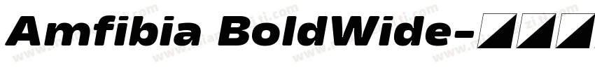 Amfibia BoldWide字体转换